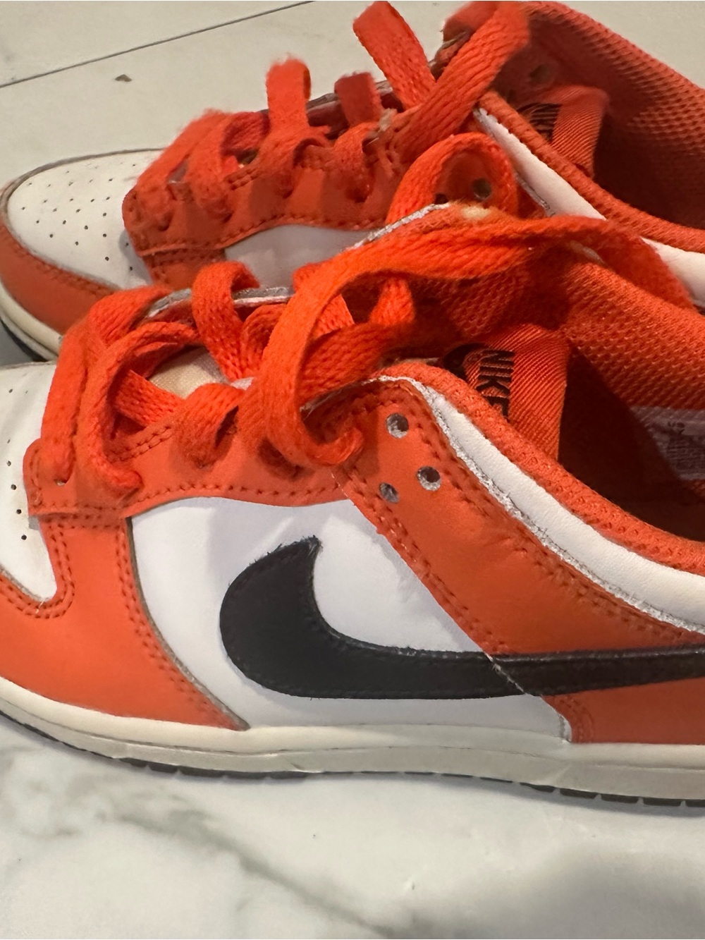Nike Dunk Low Halloween Kids Orange, White & Black Low-Top Sneakers